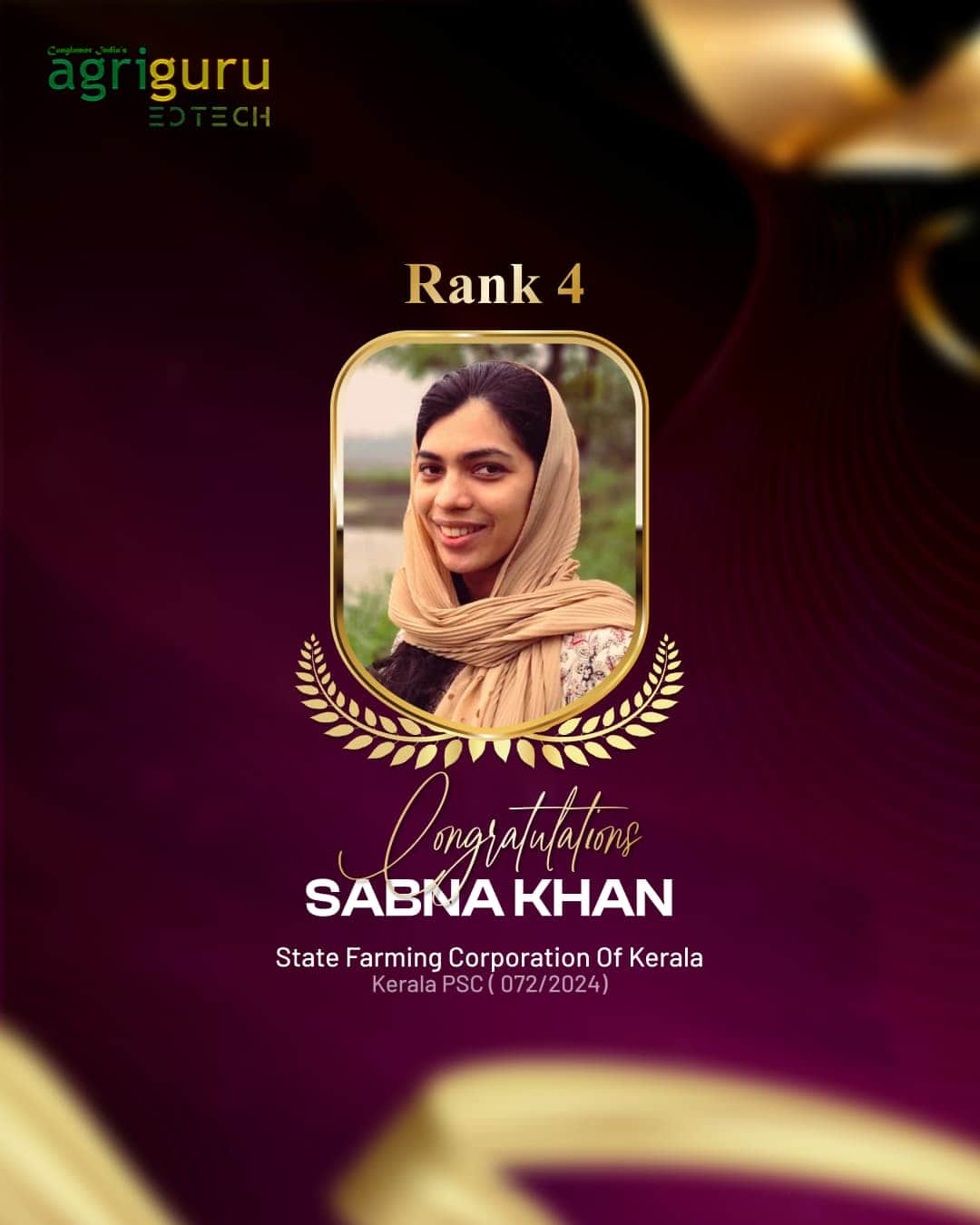 Sabna Khan, Rank 4 in State Farming Corp. 2024