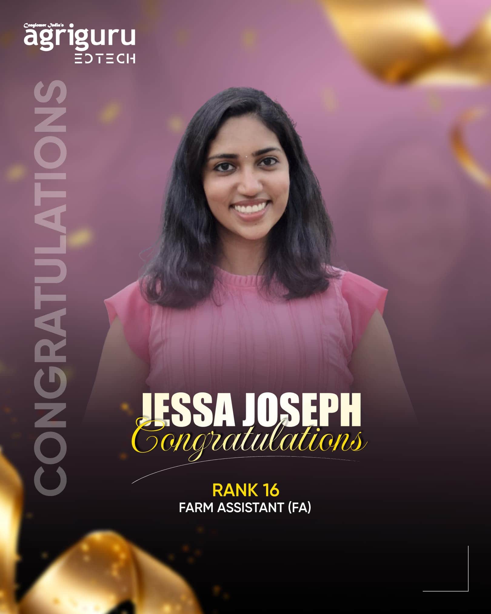 Jessa Joseph, Rank 16 in Farm Assistant