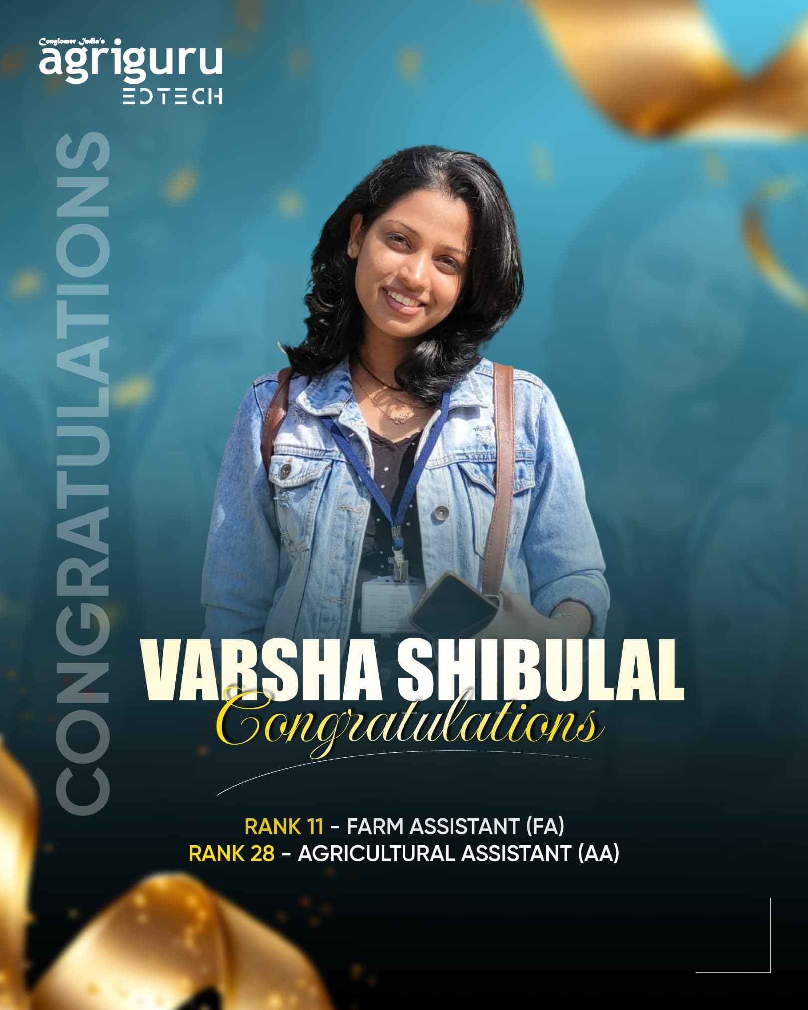 Varsha Shibulal - Selected in Kerala PSC Farm Assistant 2024